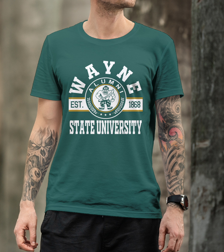 Wayne State University Alumni WSU EST. 1868 T-Shirt