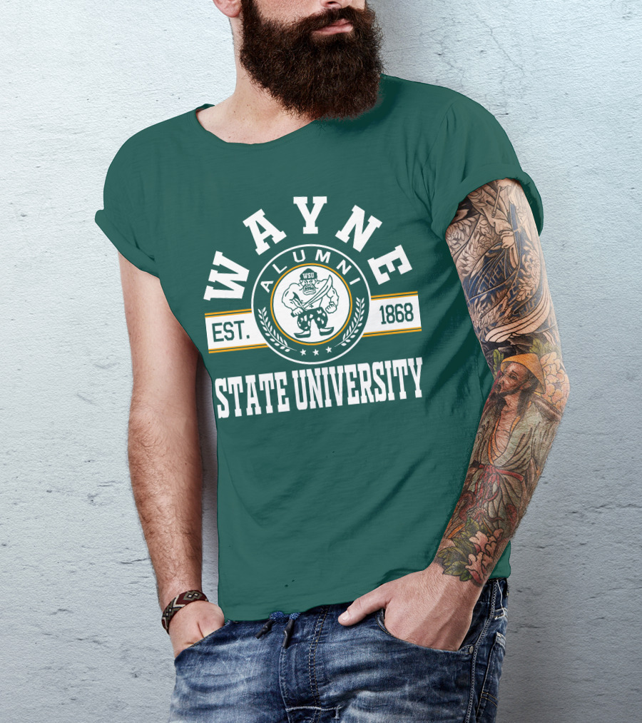 Wayne State University Alumni WSU EST. 1868 T-Shirt