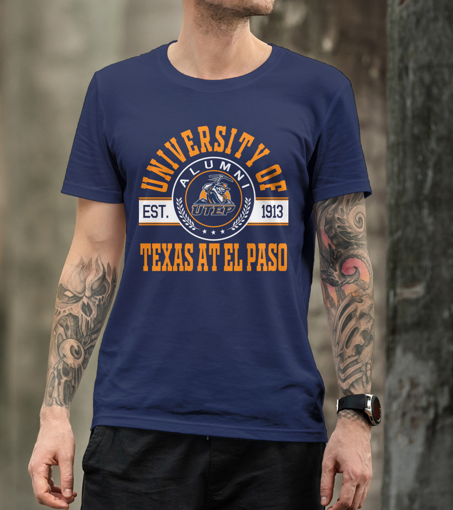 University Of Texas At El Paso UTEP Alumni Est. 1913 T-Shirt