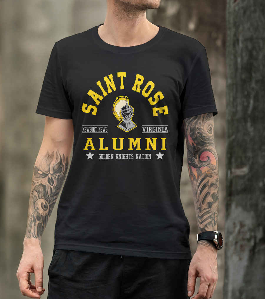 Saint Rose Alumni Newport News Virginia Golden Knights Nation T-Shirt