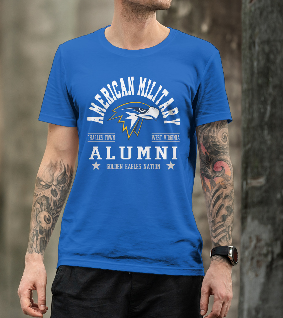 American Military Alumni Golden Eagles Nation Charles Town West Virginia T-Shirt