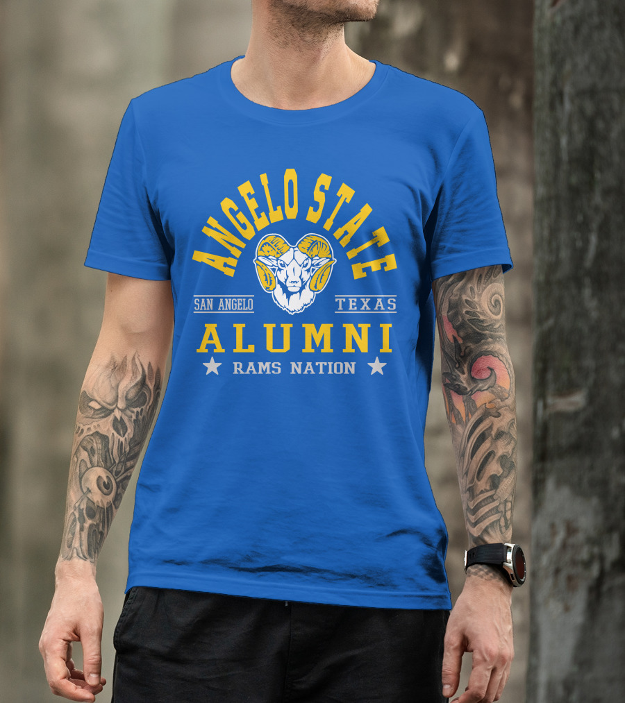 Angelo State Alumni San Angelo Texas Rams Nation T-Shirt