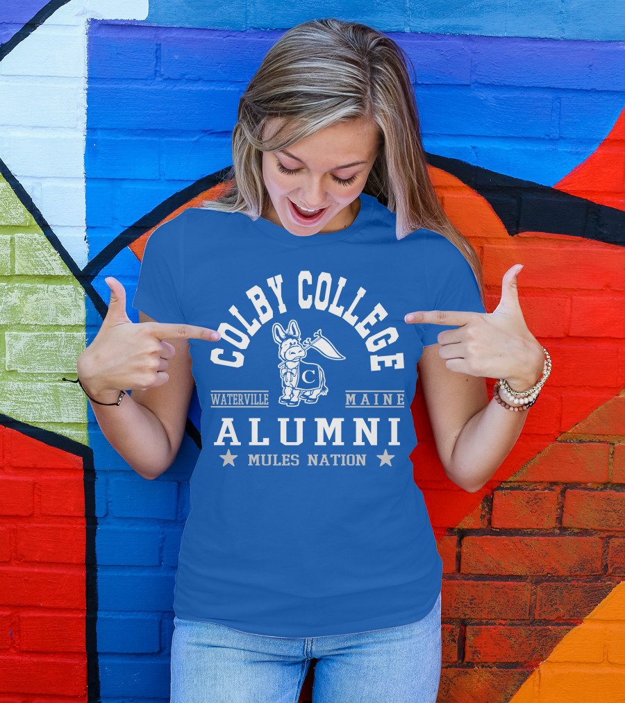 Colby College Waterville Maine Alumni Mules Nation T-Shirt