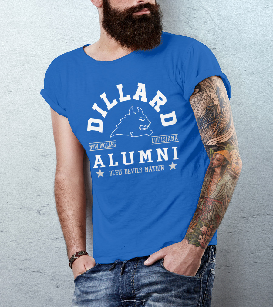 Dillard Alumni New Orleans Louisiana Bleu Devils Nation T-Shirt