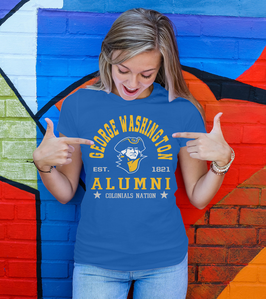 George Washington Alumni Colonials Nation Est. 1821 T-Shirt