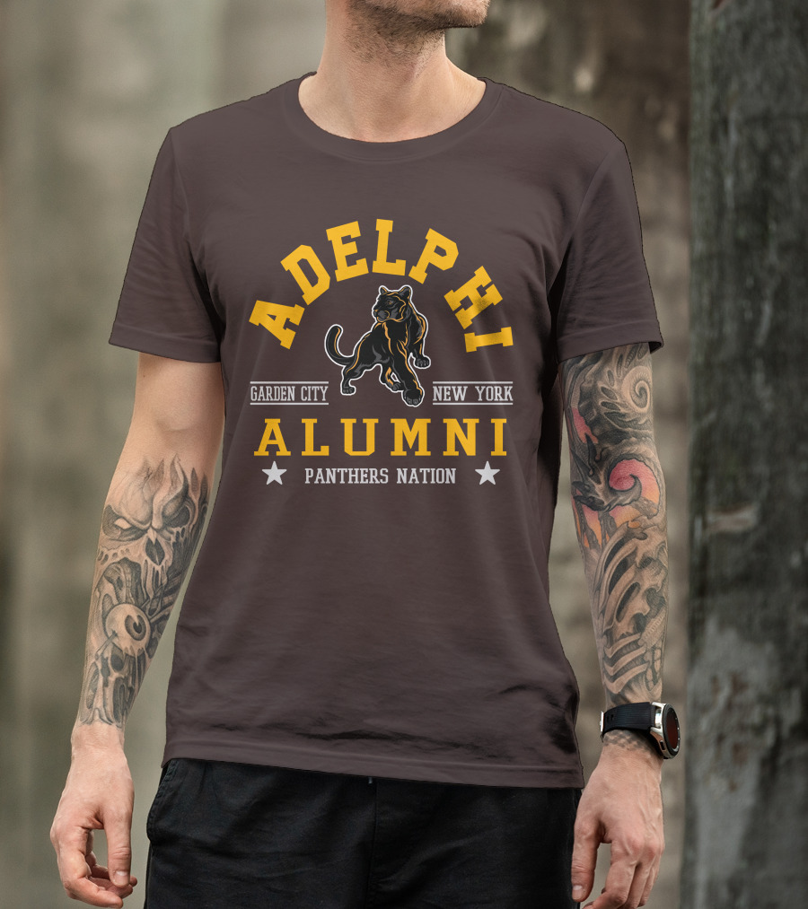 Adelphi Alumni Garden City New York Panthers Nation T-Shirt