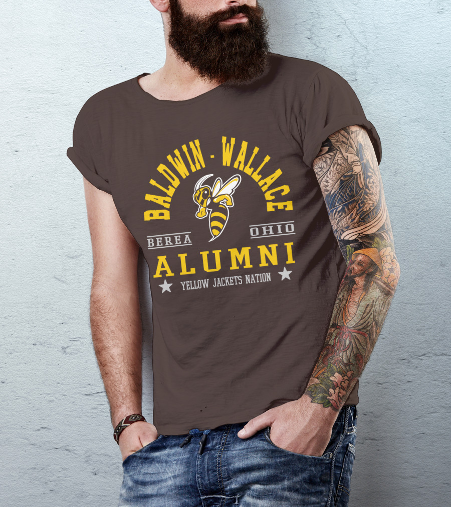 Baldwin Wallace Berea Ohio Alumni Yellow Jackets Nation T-Shirt
