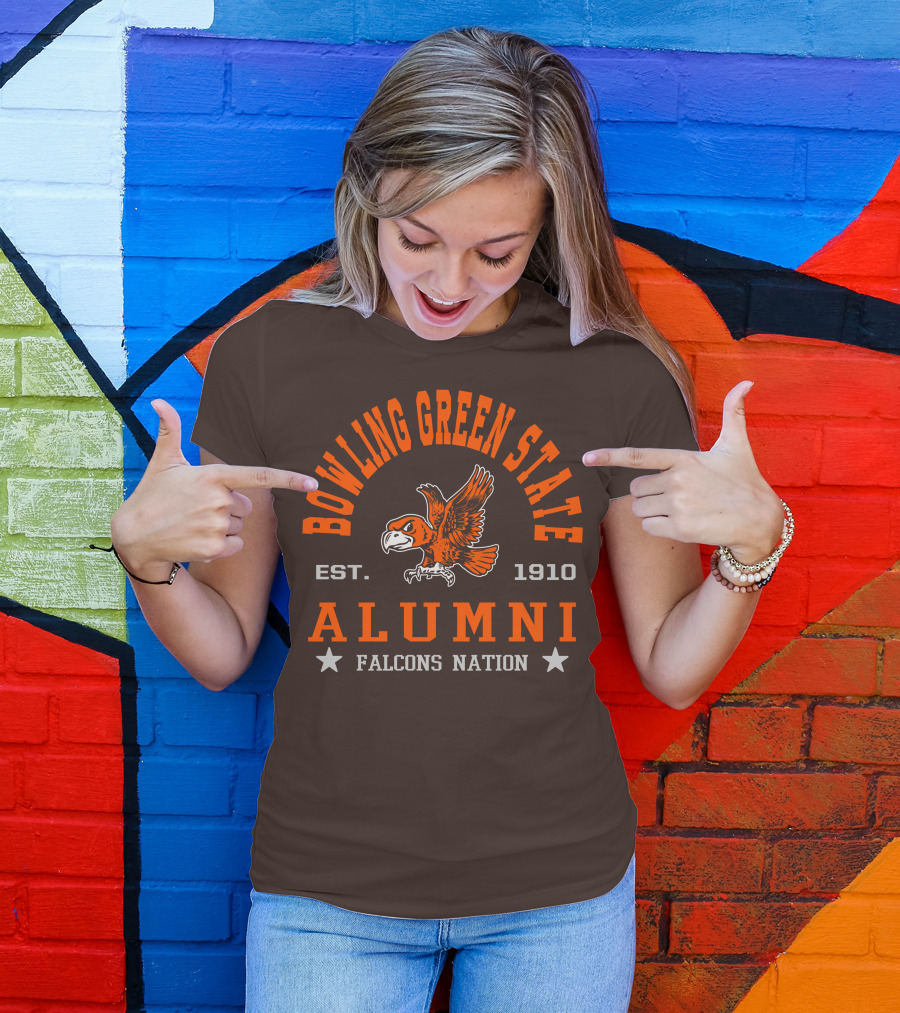 Bowling Green State University Falcons Alumni Est. 1910 Nation T-Shirt