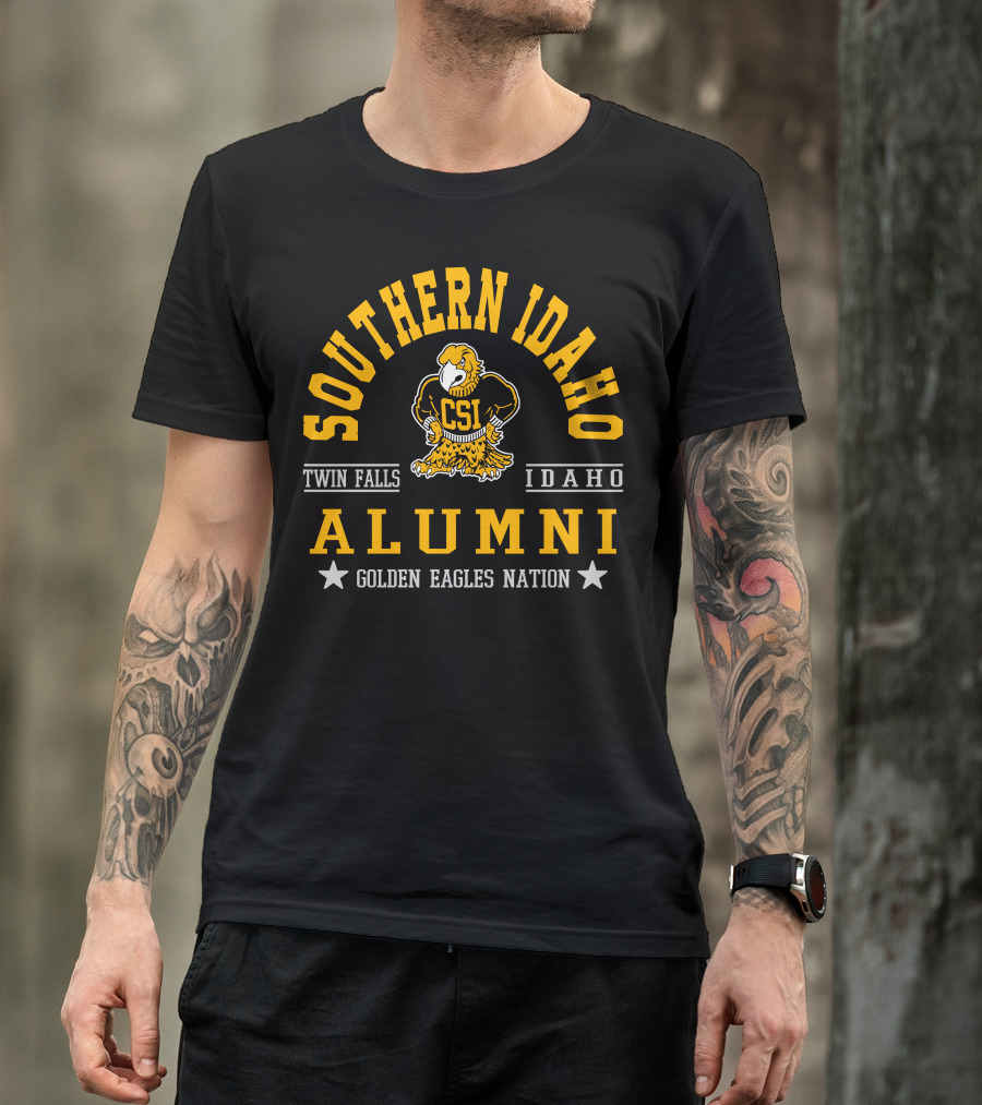 Southern Idaho Alumni CSI Golden Eagles Nation Twin Falls Idaho T-Shirt