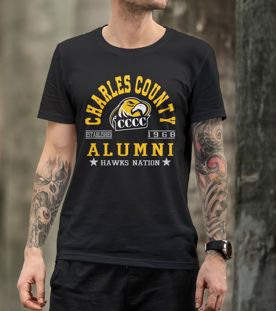 Charles County CCCC Alumni Hawks Nation Established 1968 T-Shirt