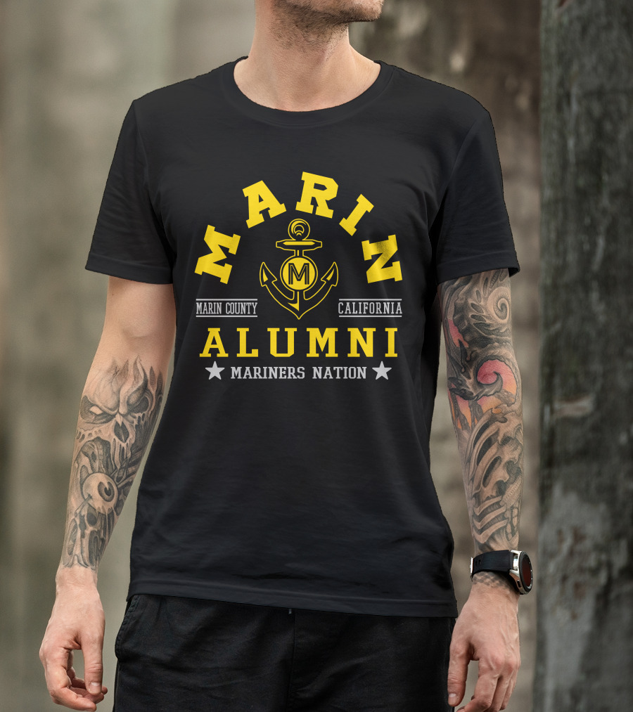 Marin County California Alumni Mariners Nation T-Shirt