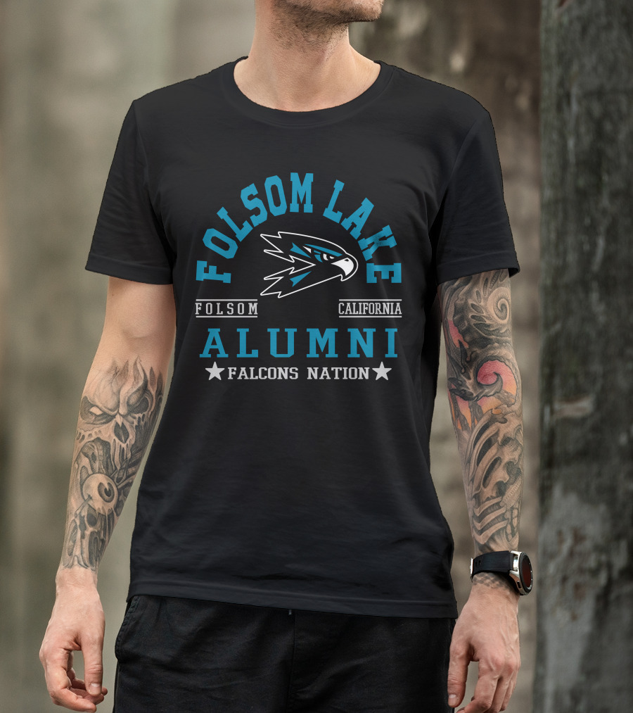 Folsom Lake College Alumni Falcons Nation California T-Shirt