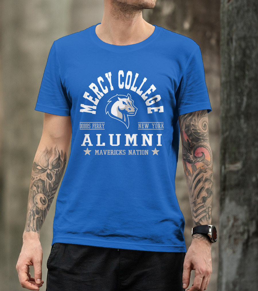 Mercy College Alumni Mavericks Nation Dobbs Ferry New York T-Shirt