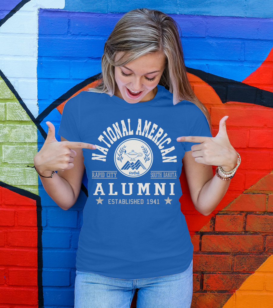 National American University Alumni Rapid City South Dakota Established 1941 T-Shirt