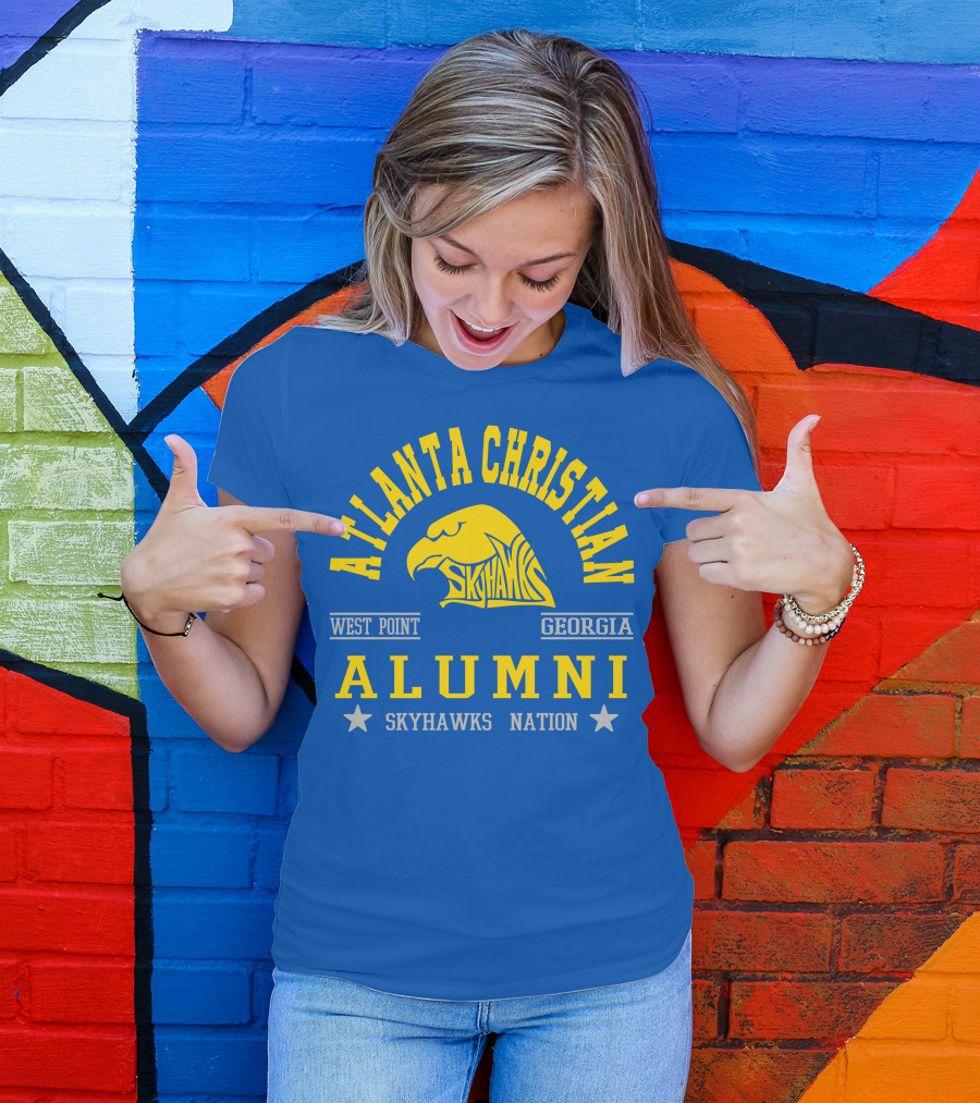 Atlanta Christian Skyhawks Georgia West Point Alumni Nation T-Shirt