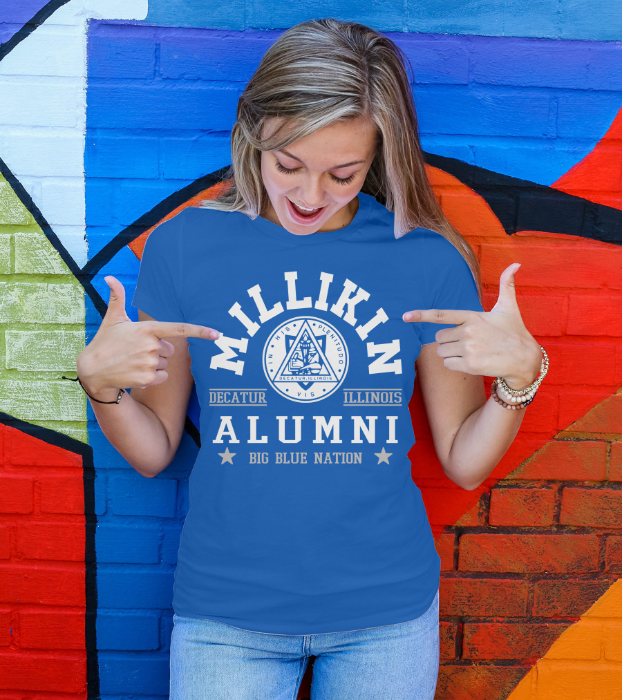 Millikin Alumni Decatur Illinois Big Blue Nation T-Shirt