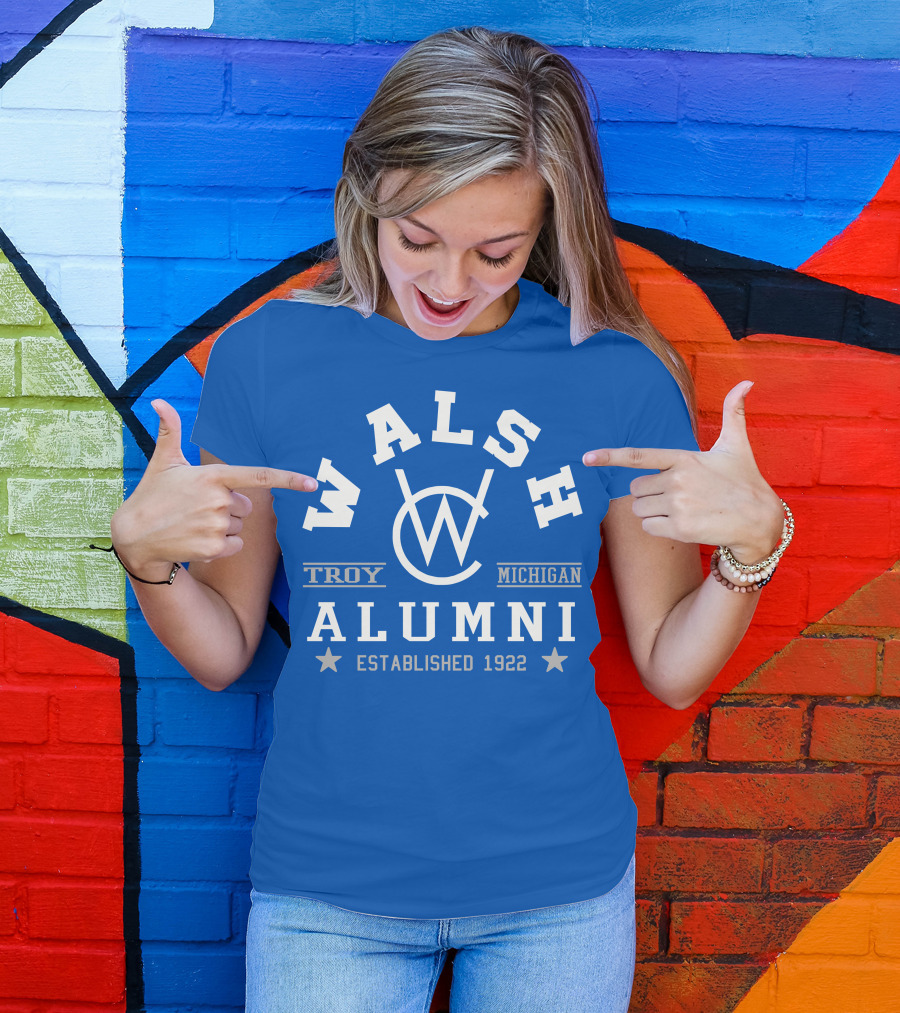 Walsh College Alumni Troy Michigan Established 1922 T-Shirt
