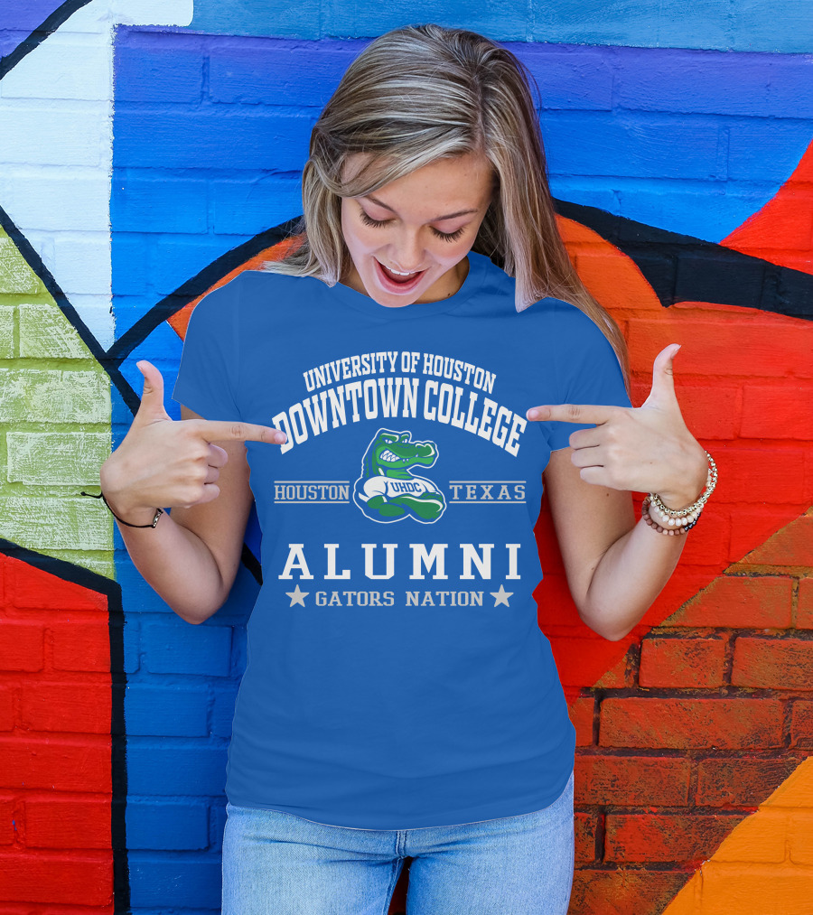 University Of Houston Downtown College Alumni UHDC Texas Gators Nation T-Shirt