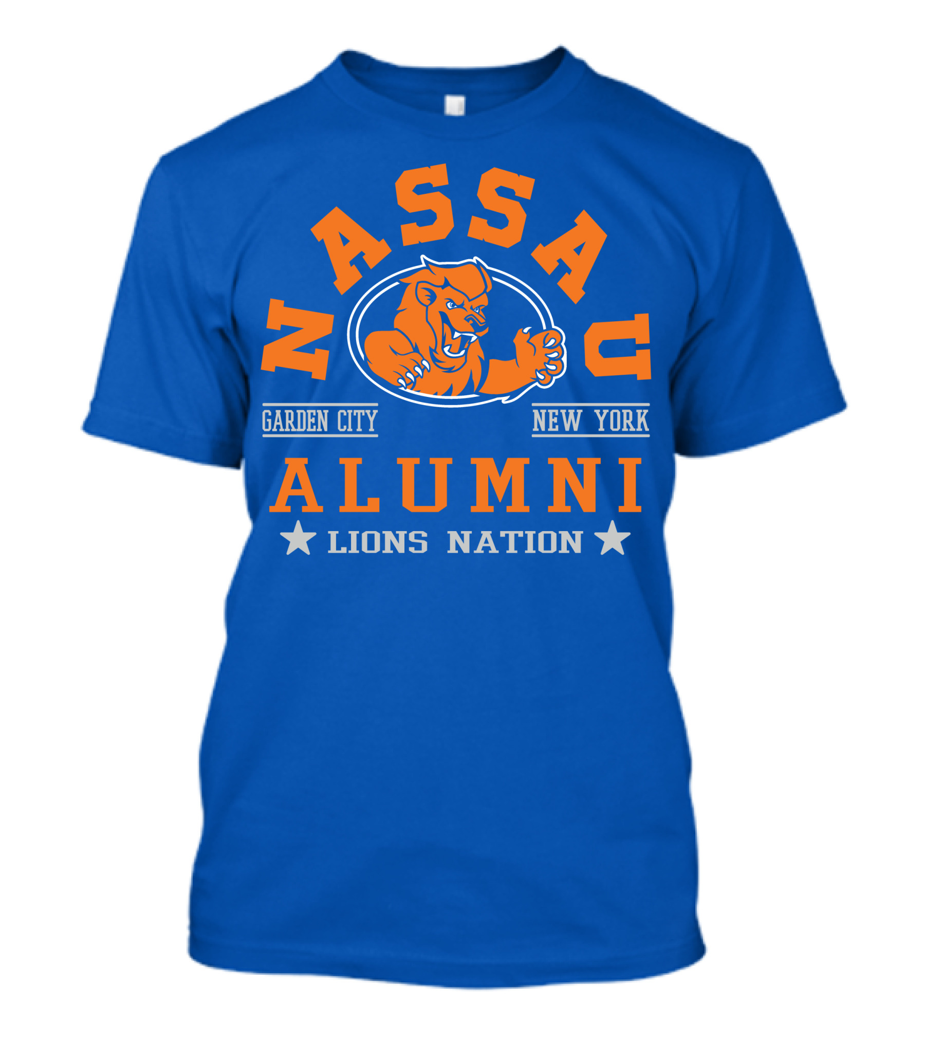 Nassau Garden City New York Alumni Lions Nation T-Shirt
