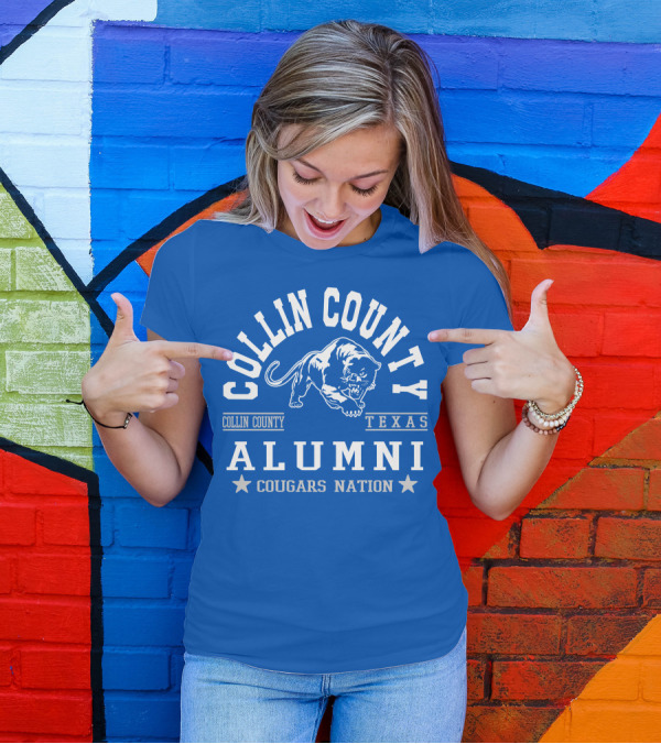 Collin County Texas Alumni Cougars Nation T-Shirt
