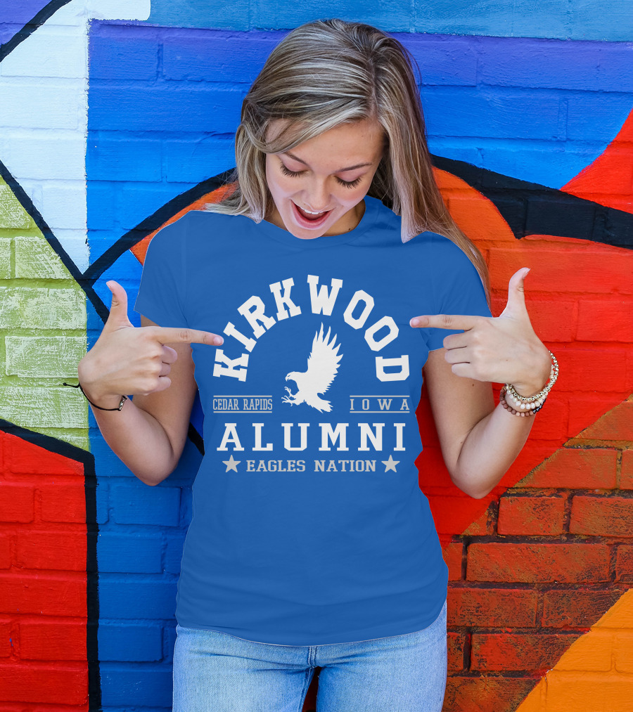 Kirkwood Cedar Rapids Iowa Alumni Eagles Nation T-Shirt