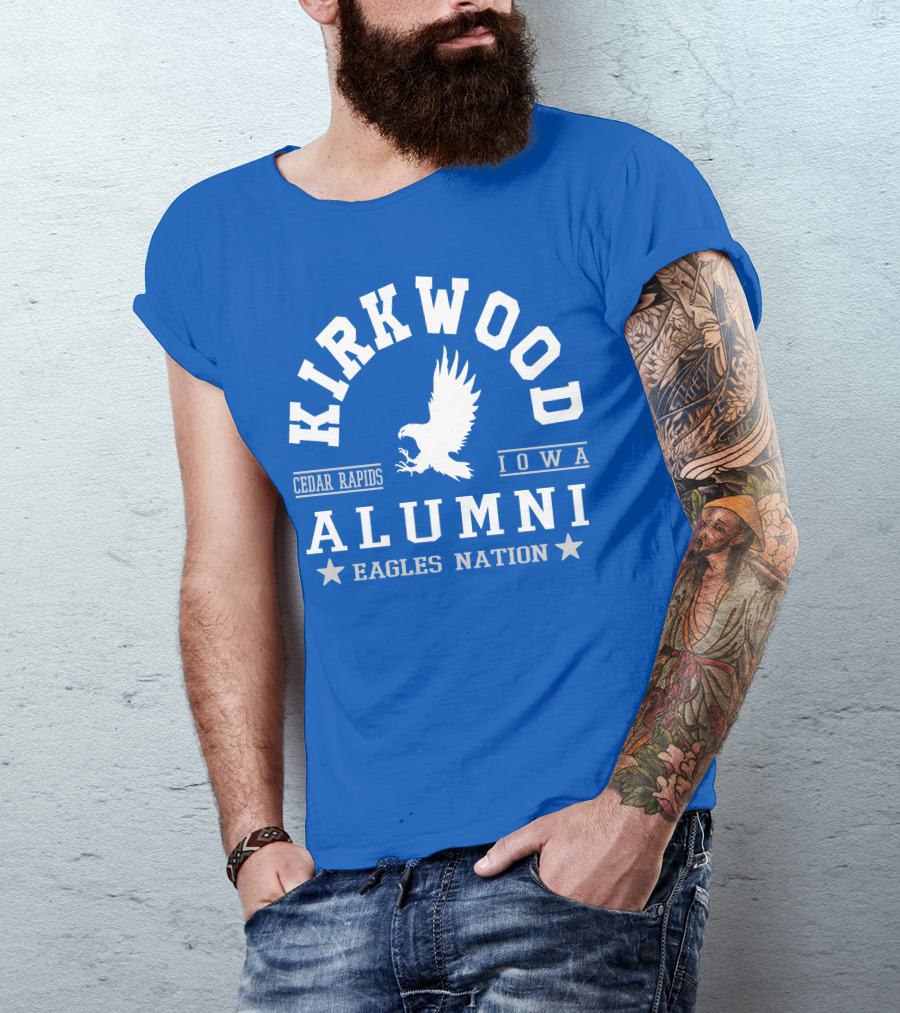 Kirkwood Cedar Rapids Iowa Alumni Eagles Nation T-Shirt