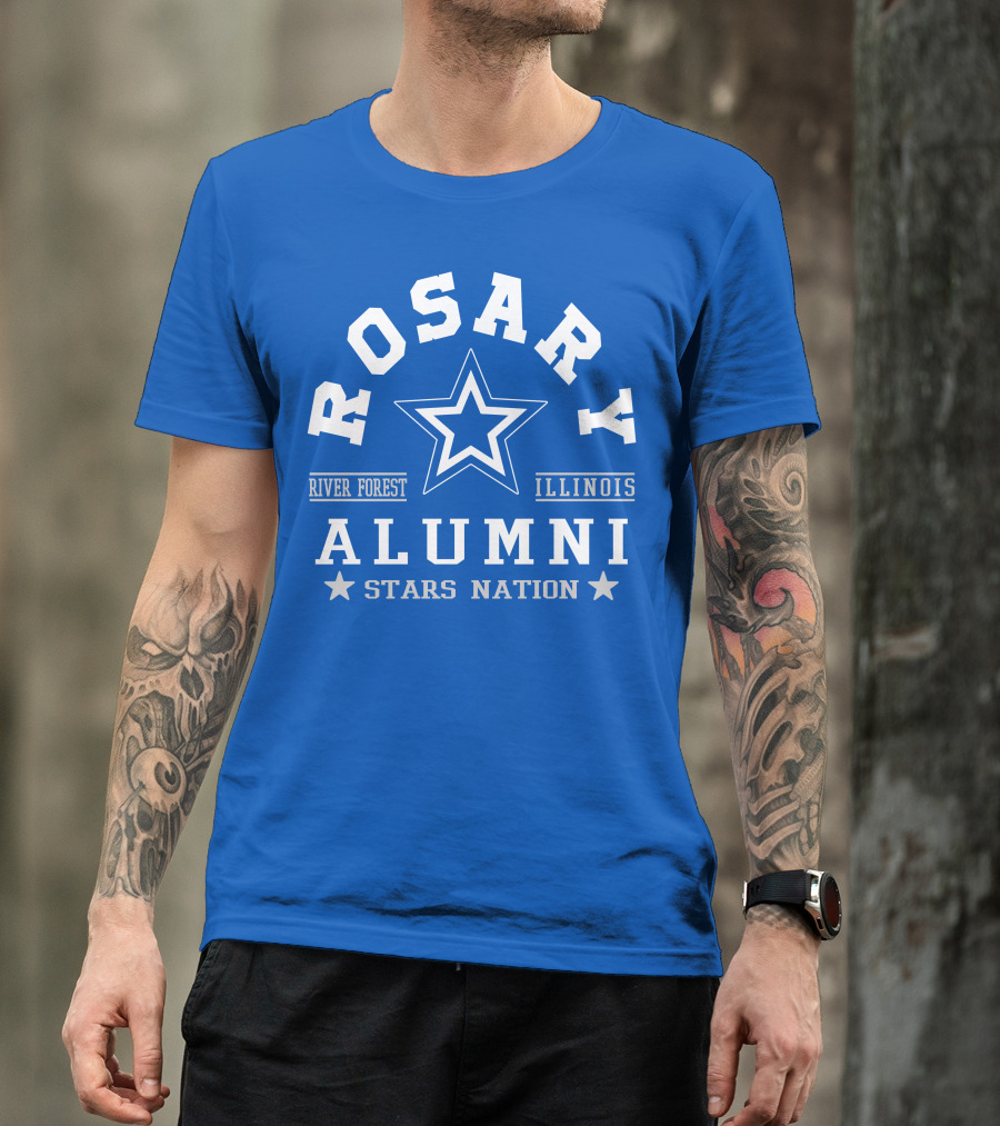 Rosary Alumni Stars Nation River Forest Illinois T-Shirt