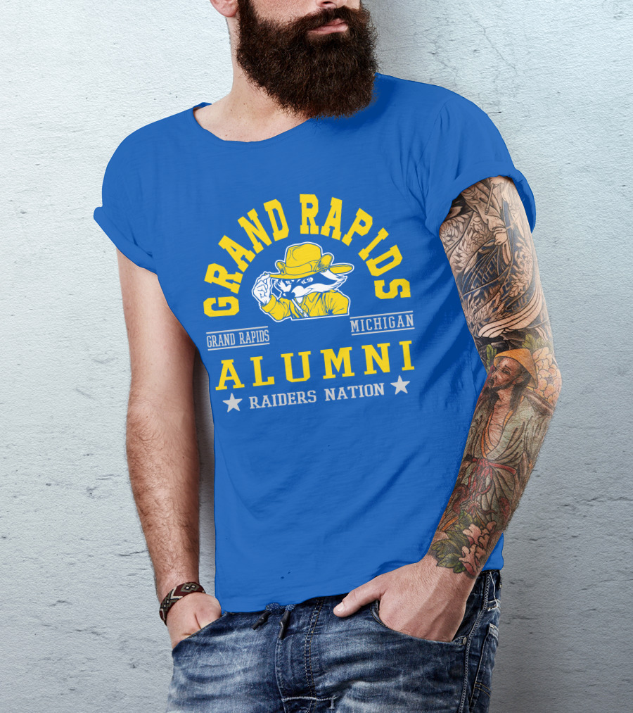 Grand Rapids Michigan Alumni Raiders Nation T-Shirt