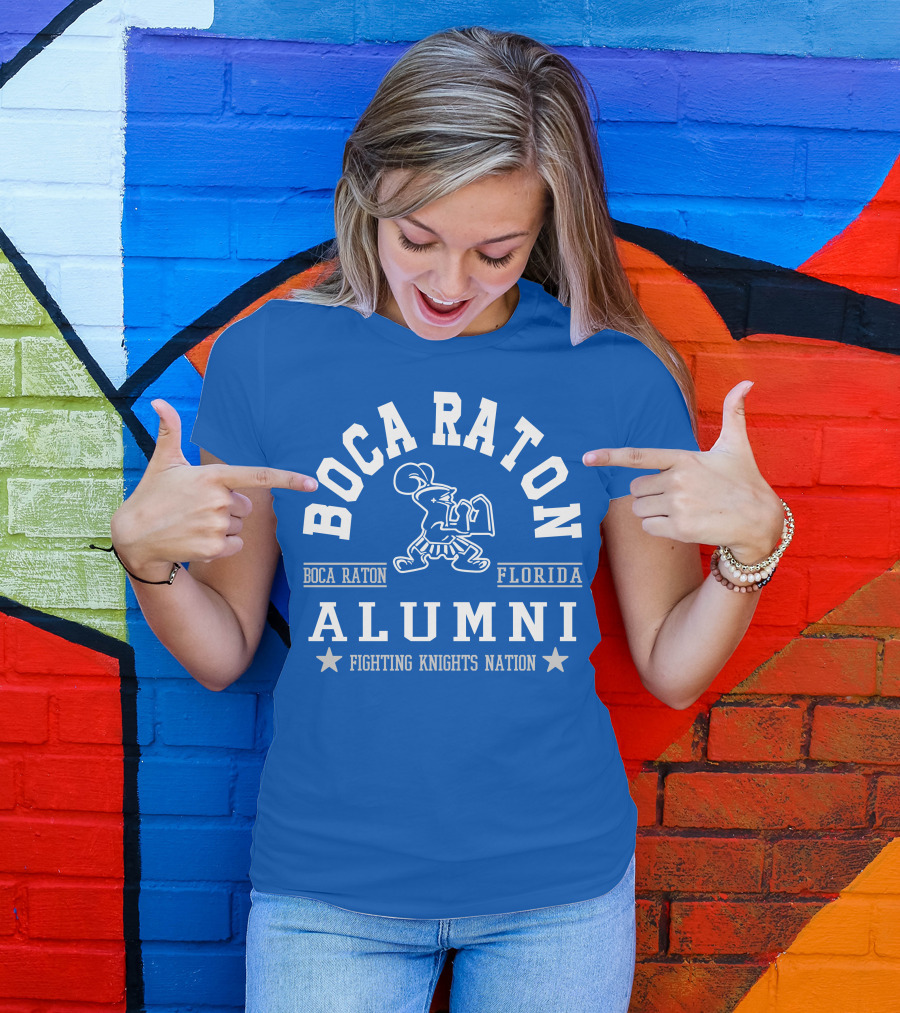 Boca Raton Florida Alumni Fighting Knights Nation T-Shirt
