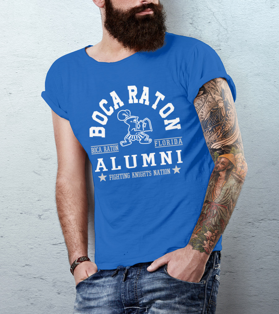 Boca Raton Florida Alumni Fighting Knights Nation T-Shirt