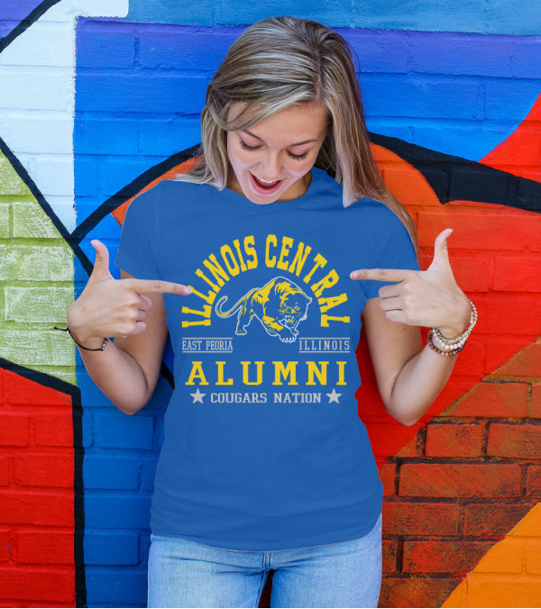Illinois Central College Alumni East Peoria Cougars Nation T-Shirt