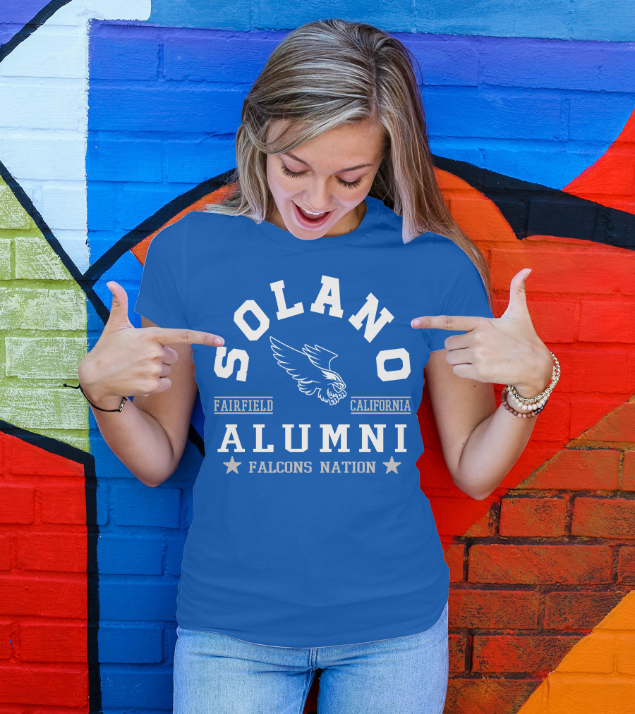 Solano Alumni Fairfield California Falcons Nation T-Shirt