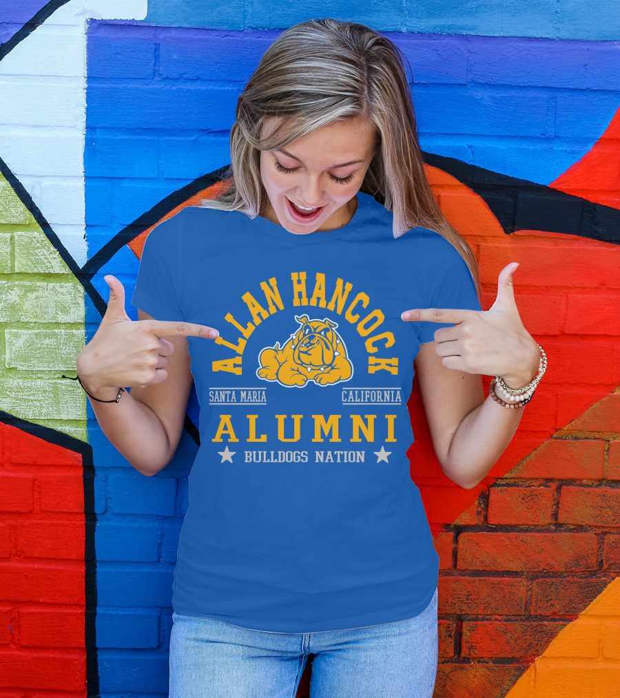 Allan Hancock Santa Maria California Alumni Bulldogs Nation T-Shirt