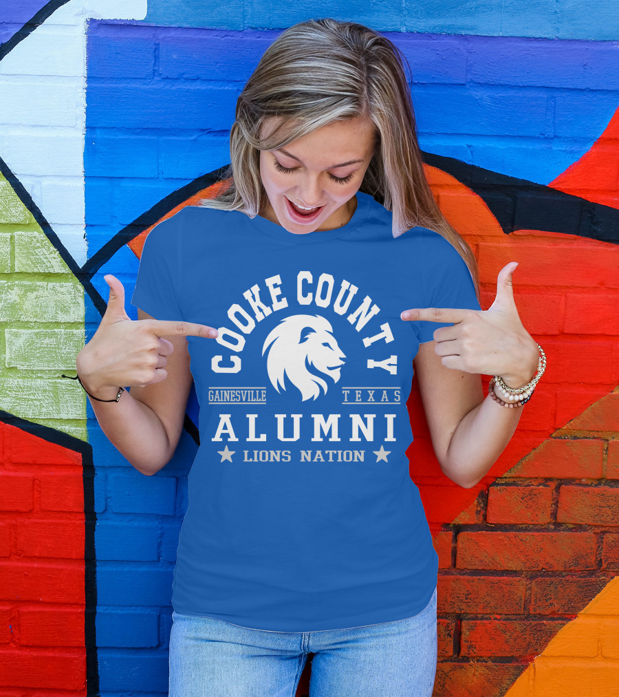 Cooke County College Alumni Gainesville Texas Lions Nation T-Shirt