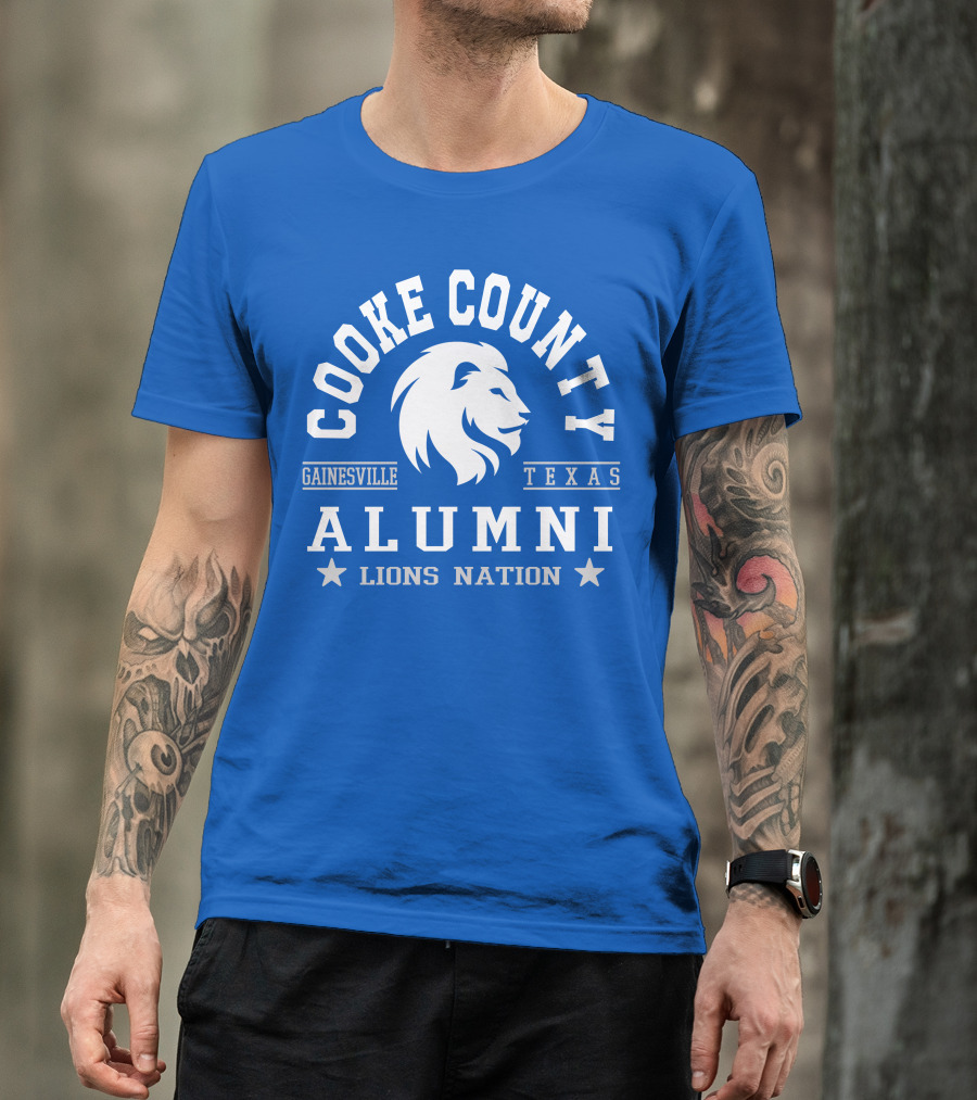 Cooke County College Alumni Gainesville Texas Lions Nation T-Shirt