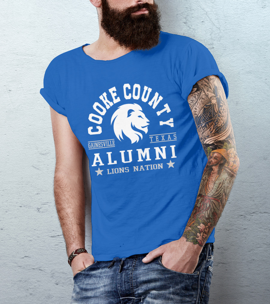 Cooke County College Alumni Gainesville Texas Lions Nation T-Shirt