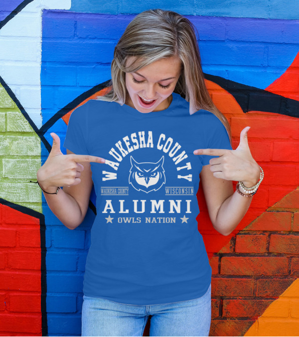 Waukesha County Wisconsin Alumni Owls Nation T-Shirt