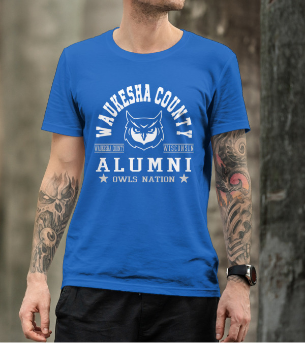 Waukesha County Wisconsin Alumni Owls Nation T-Shirt