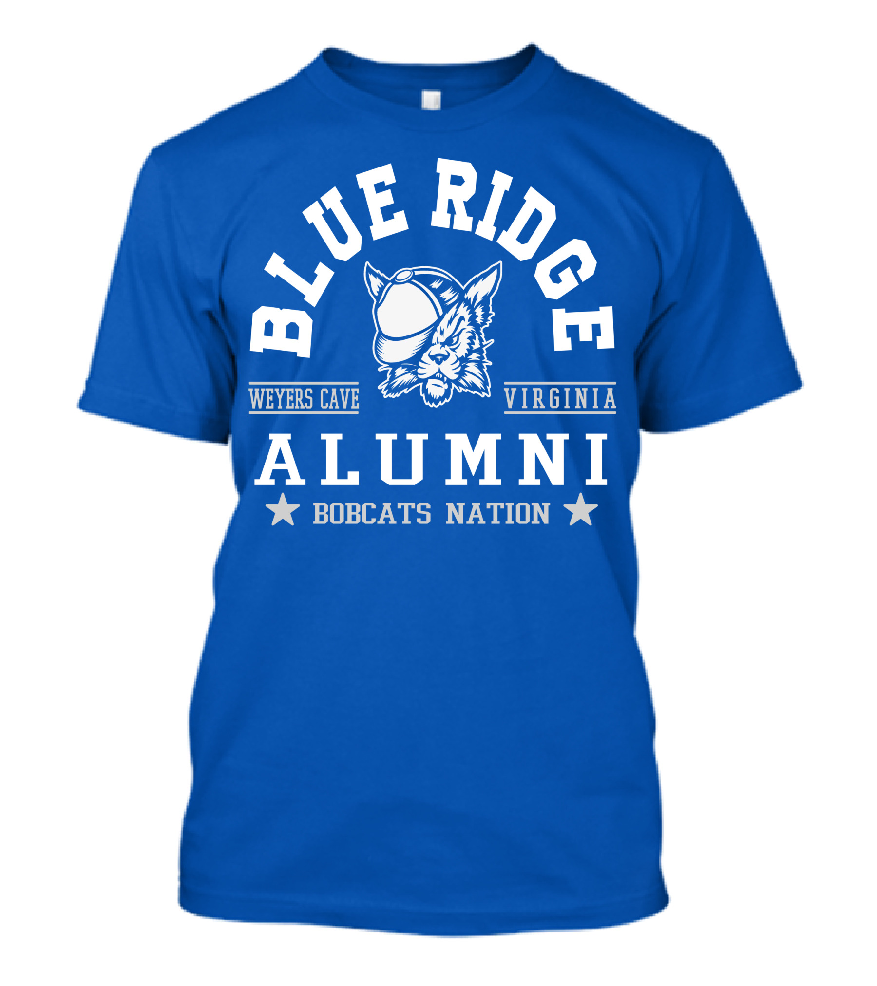 Blue Ridge Alumni Weyers Cave Virginia Bobcats Nation T-Shirt