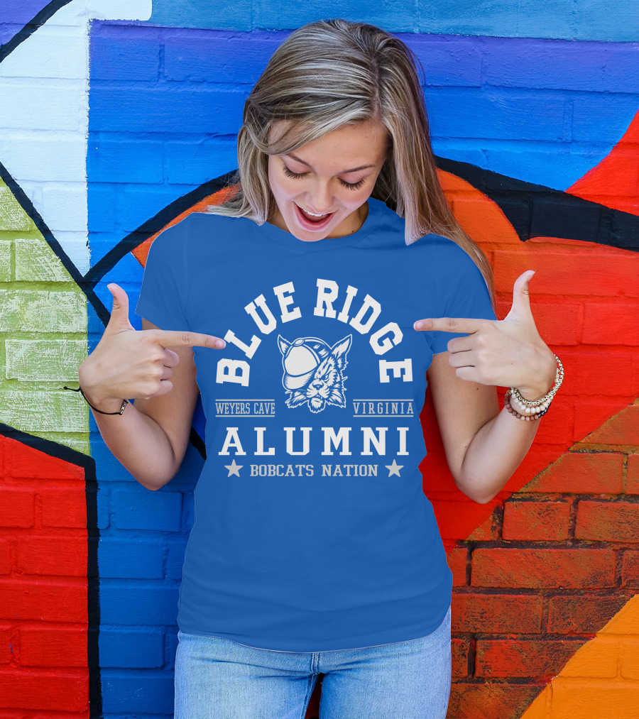 Blue Ridge Alumni Weyers Cave Virginia Bobcats Nation T-Shirt