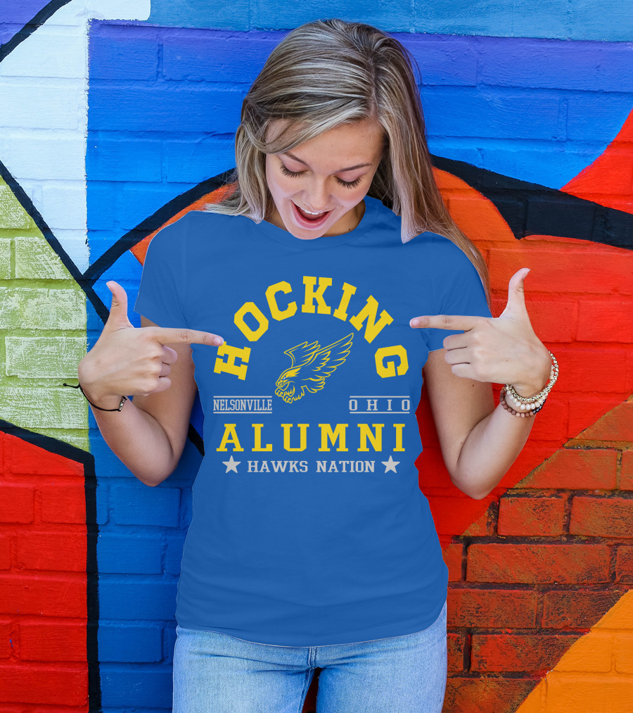Hocking Nelsonville Ohio Alumni Hawks Nation T-Shirt