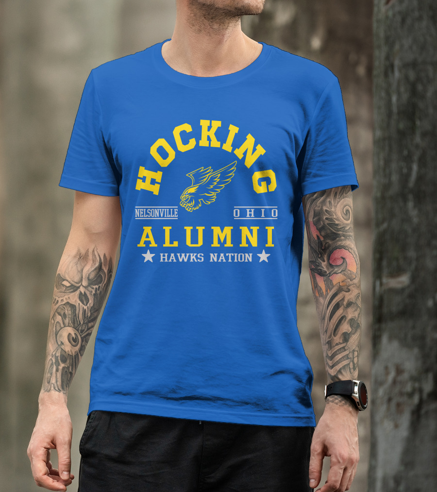 Hocking Nelsonville Ohio Alumni Hawks Nation T-Shirt