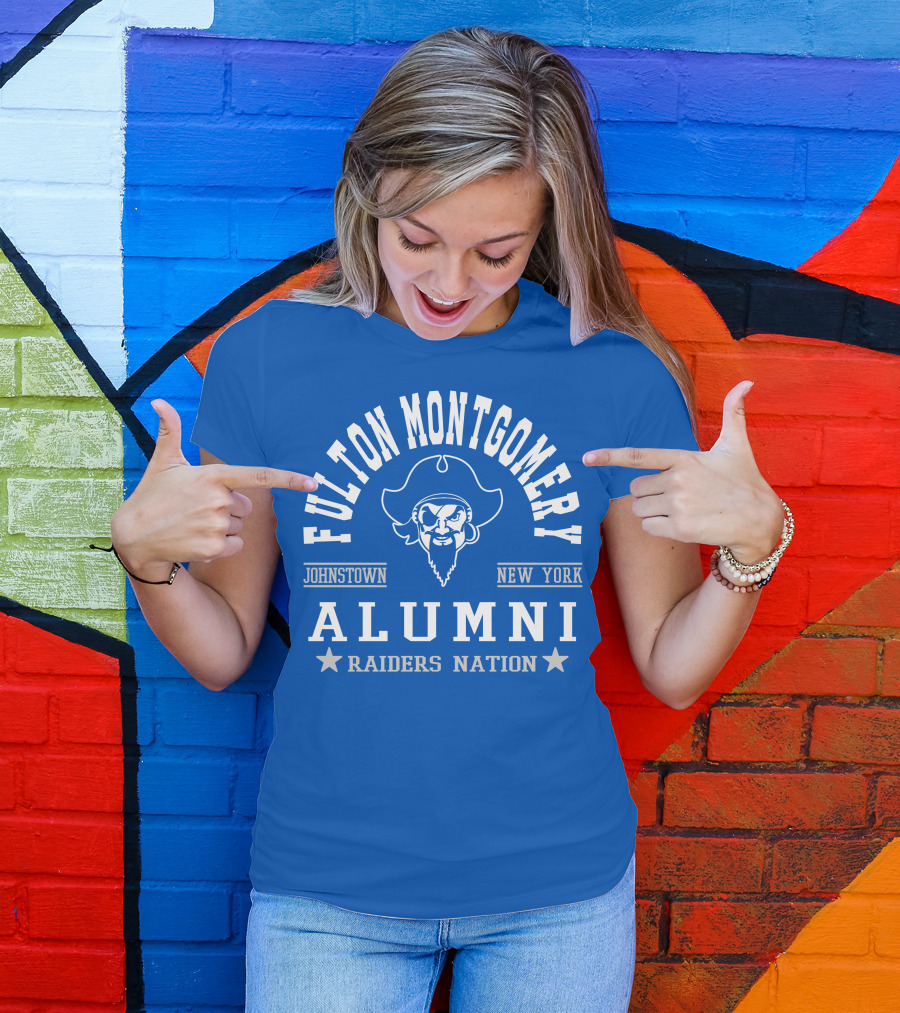 Fulton Montgomery Alumni Johnstown New York Raiders Nation T-Shirt