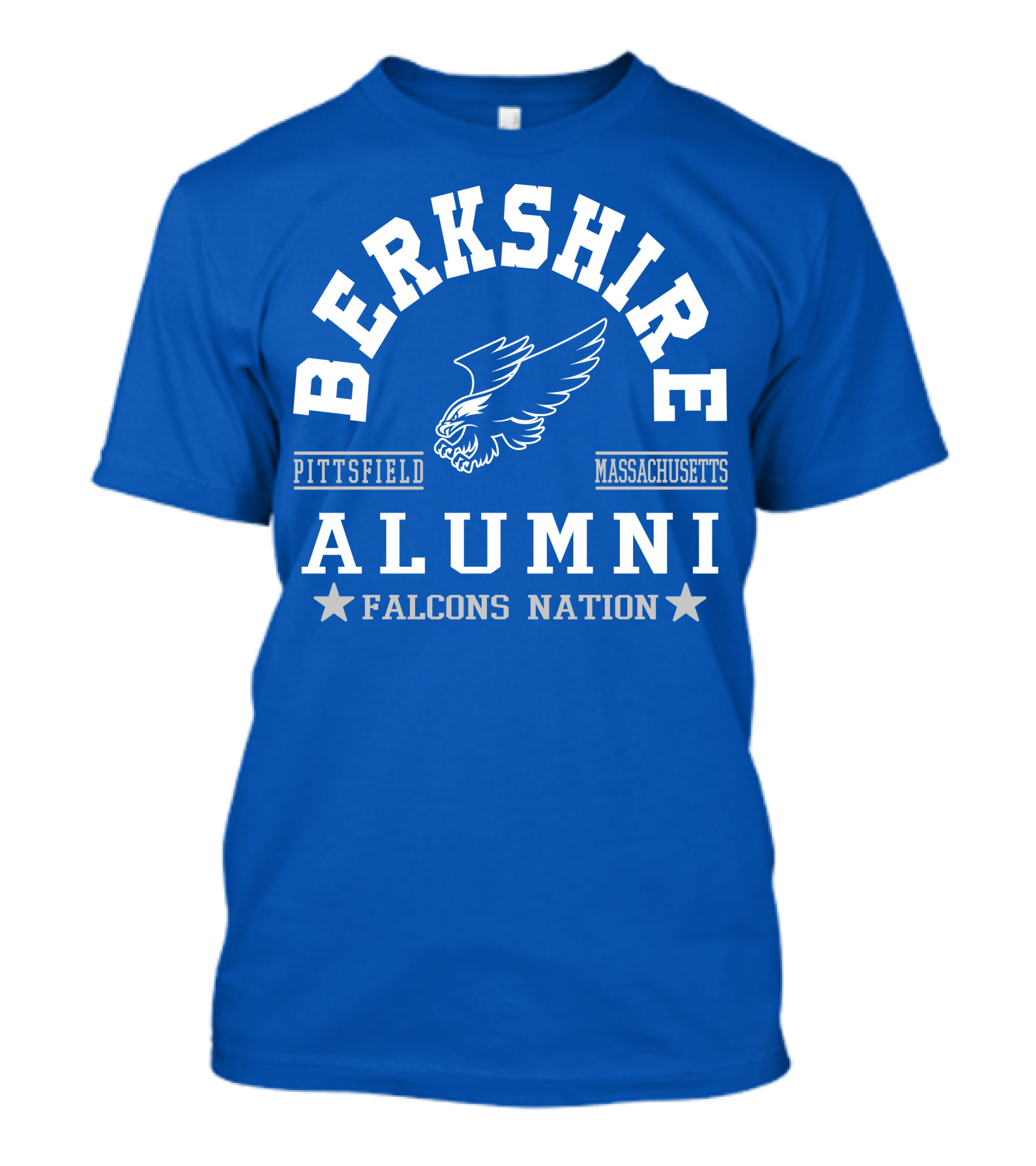 Berkshire Pittsfield Massachusetts Alumni Falcons Nation T-Shirt