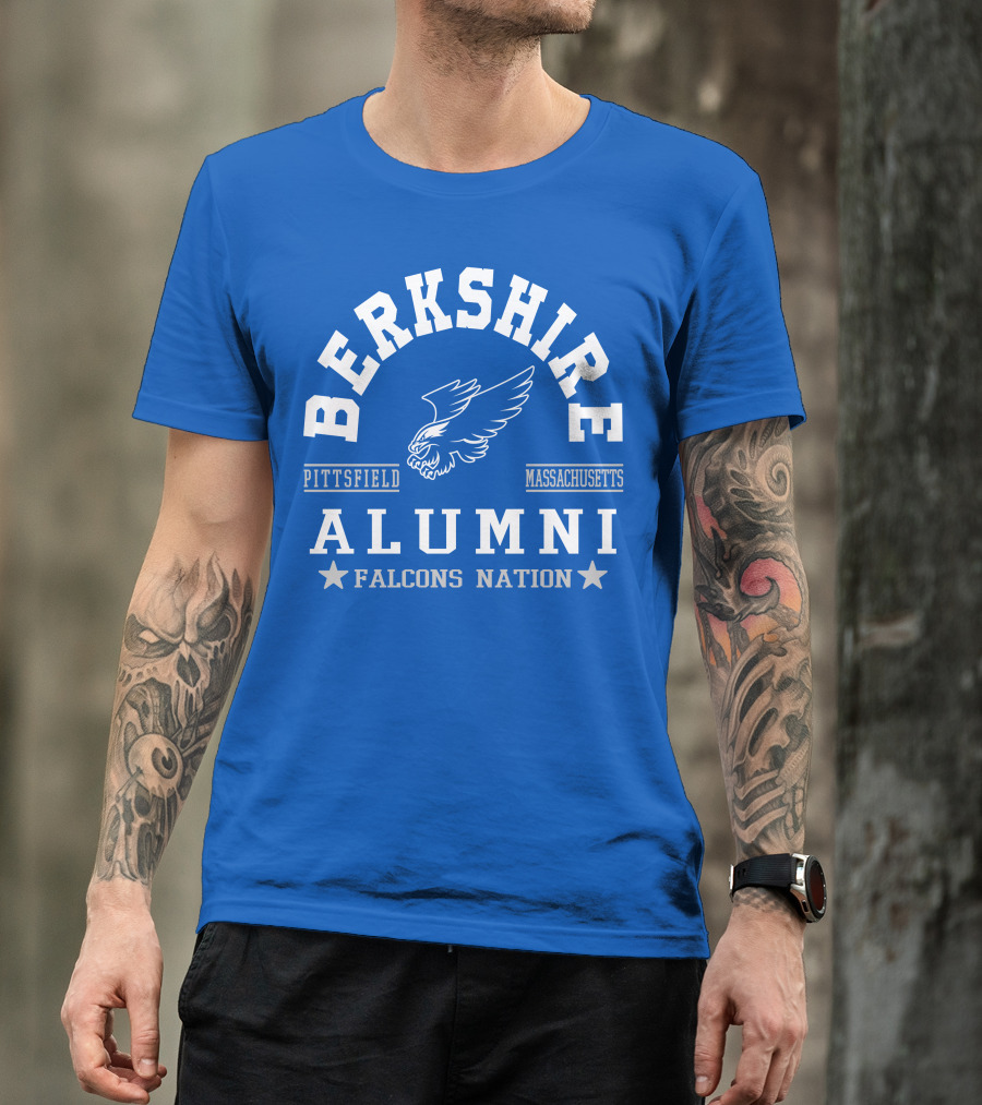 Berkshire Pittsfield Massachusetts Alumni Falcons Nation T-Shirt