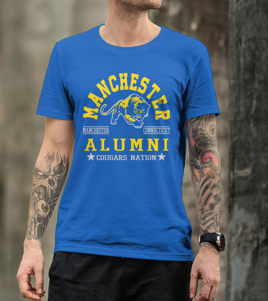 Manchester Connecticut Cougars Alumni Nation T-Shirt