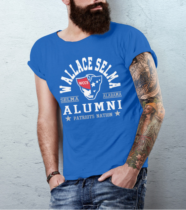 Wallace Selma Alabama Alumni Patriots Nation WCCS T-Shirt