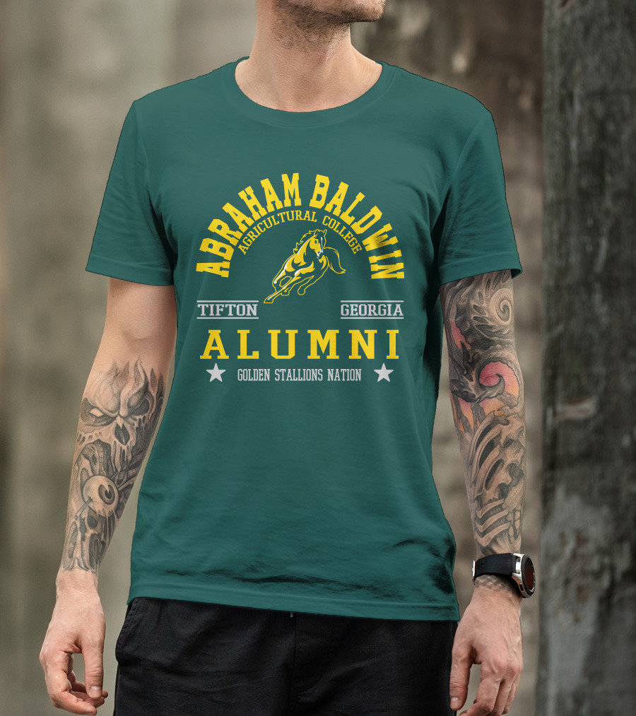Abraham Baldwin Agricultural College Tifton Georgia Alumni Golden Stallions Nation T-Shirt