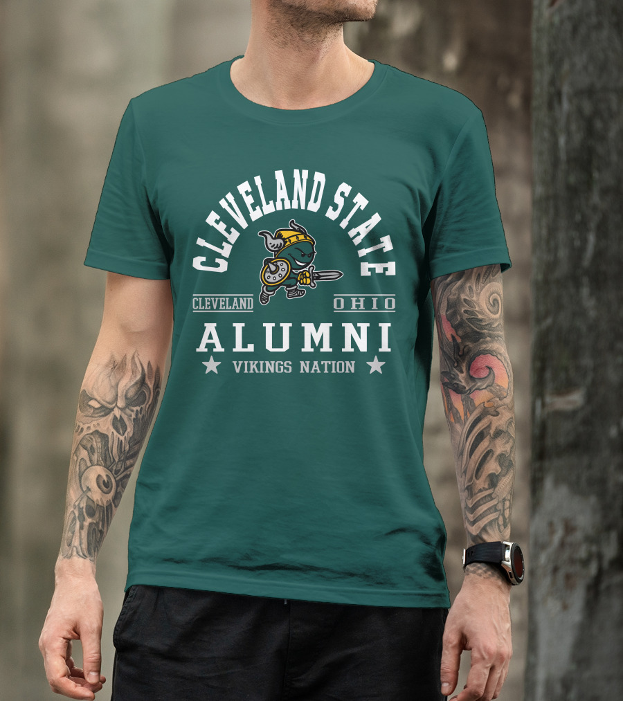 Cleveland State University Ohio Alumni Vikings Nation T-Shirt