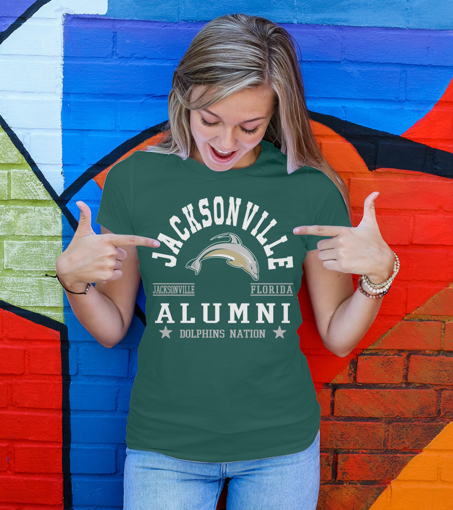 Jacksonville Florida Alumni Dolphins Nation T-Shirt